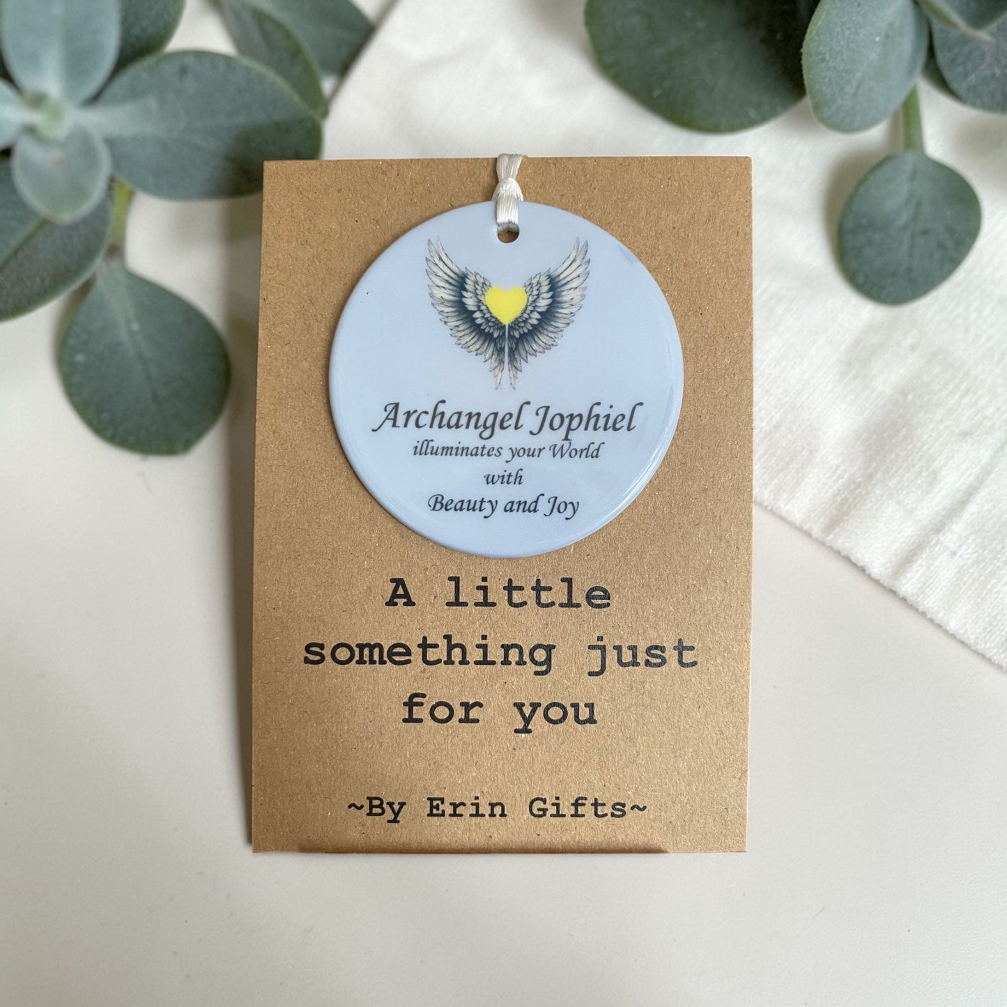 Archangel Jophiel - A Little Something Card and Ceramic Keepsake gift