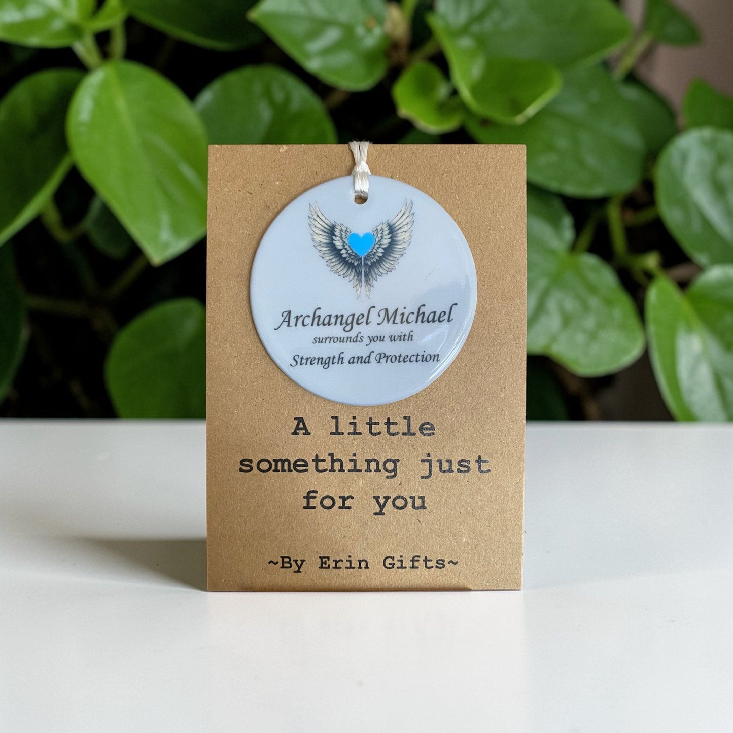 Archangel Michael - A Little Something Card and Ceramic Keepsake gift