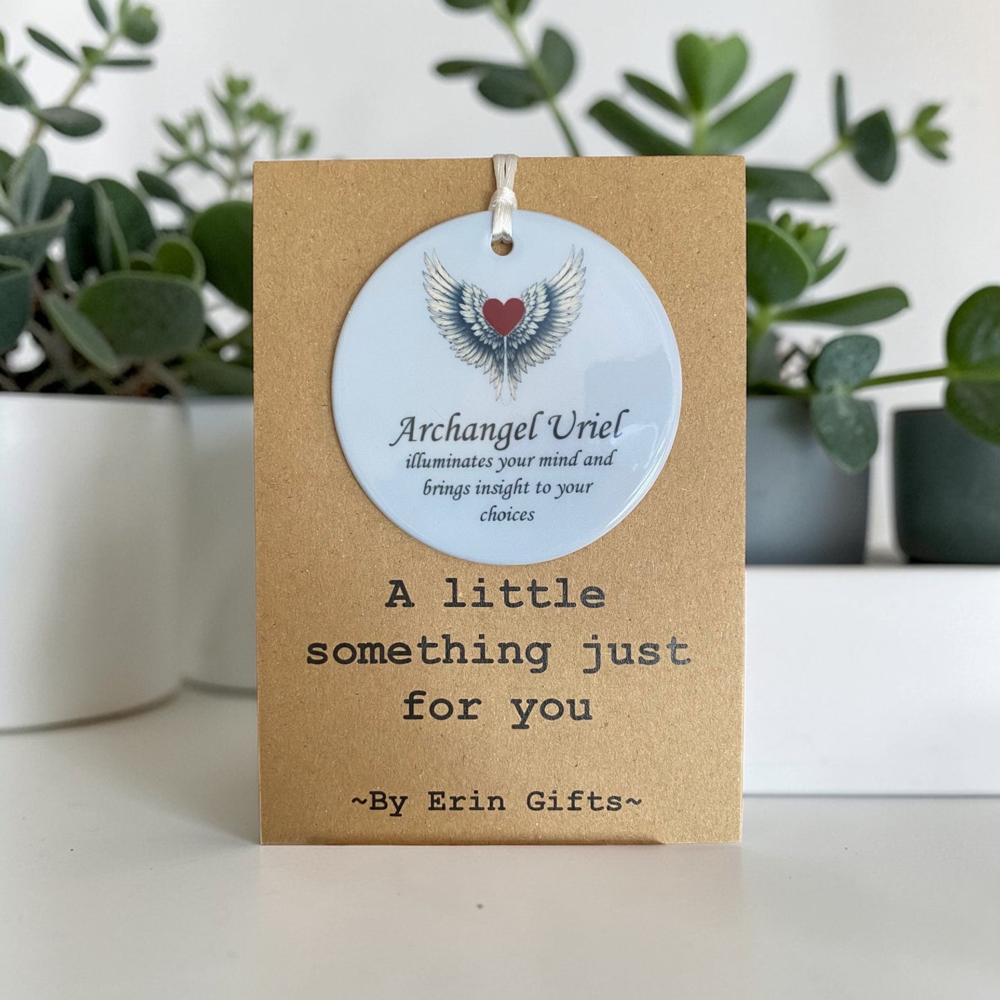 Archangel Uriel- A Little Something Card and Ceramic Keepsake gift