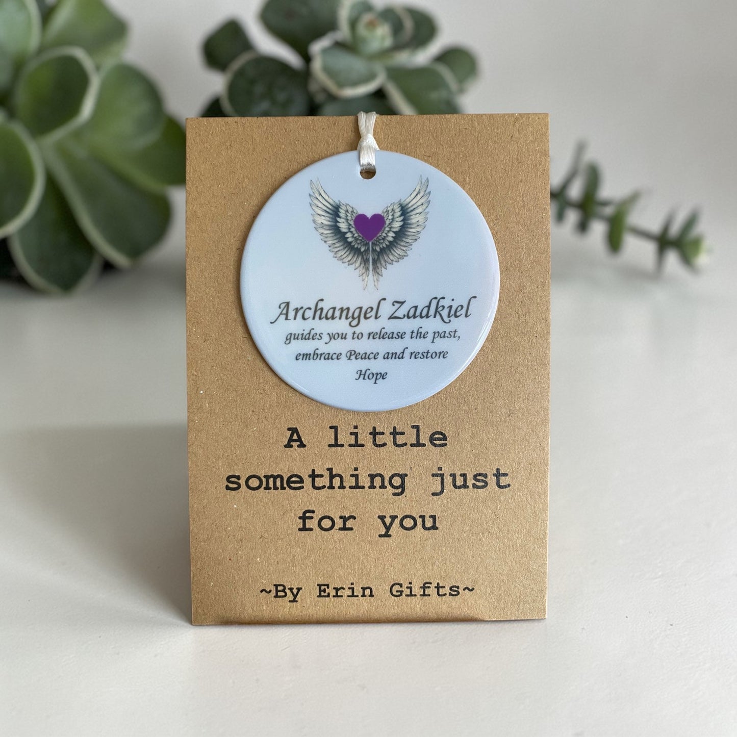 Archangel Zadkiel - A Little Something Card and Ceramic Keepsake gift
