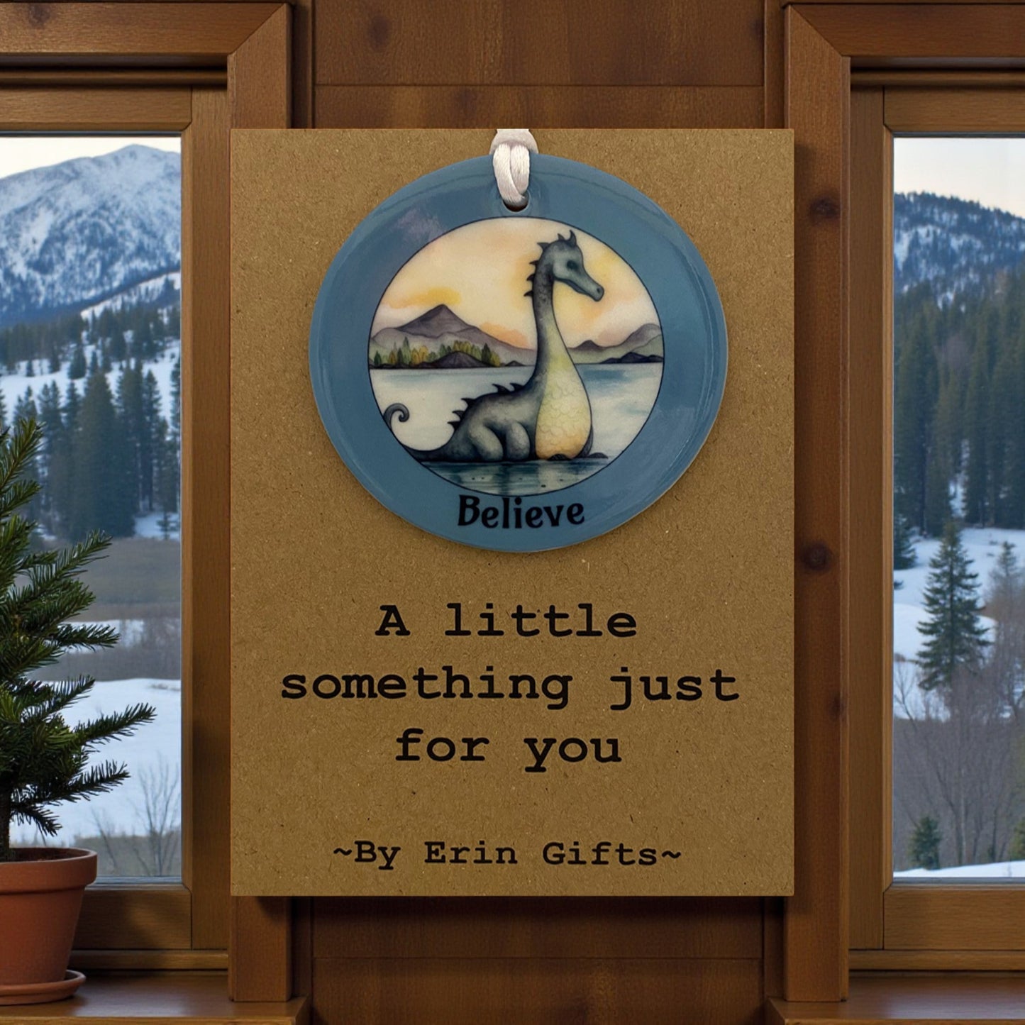 Believe... A Little Something Card and Ceramic Keepsake gift