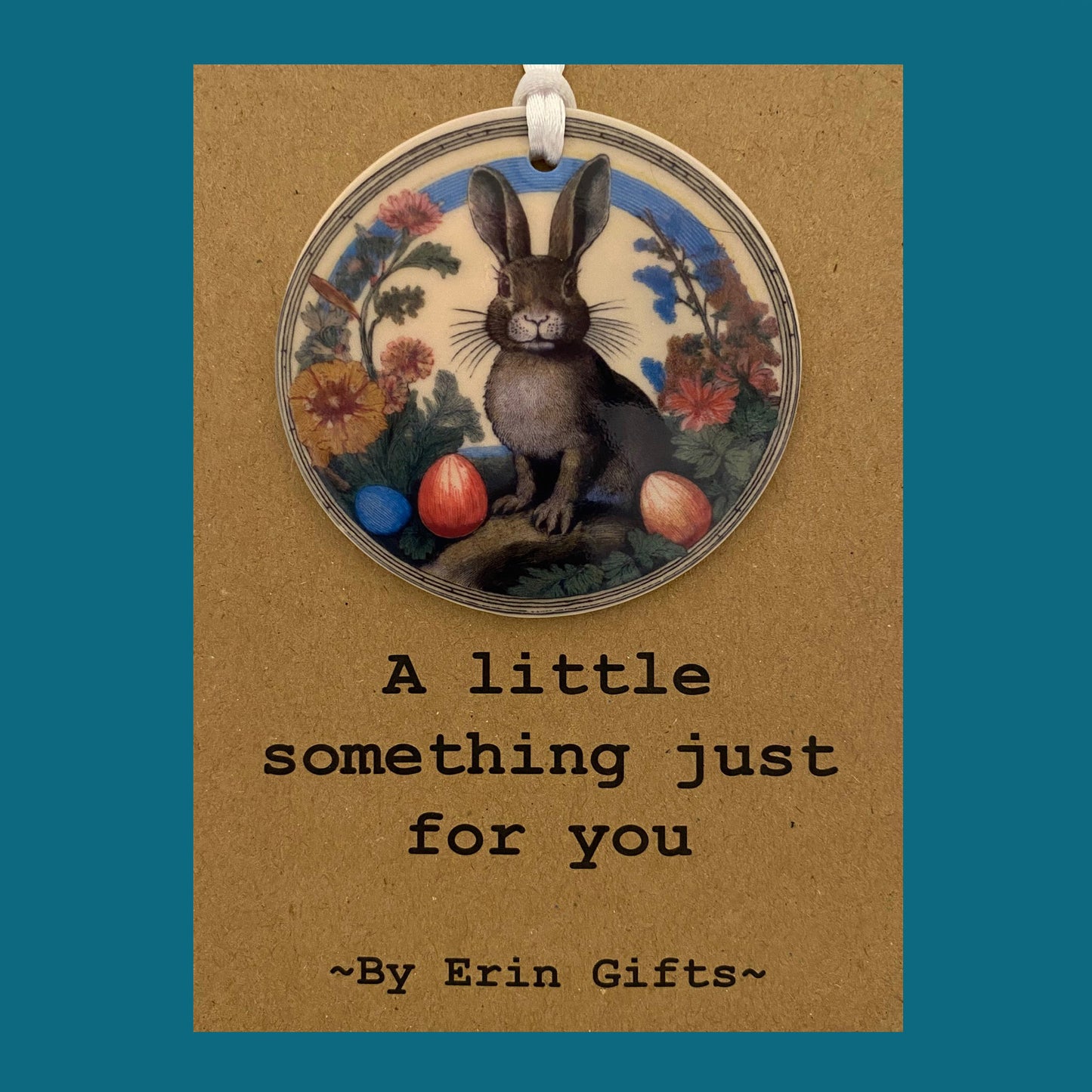 Hare - A Little Something Card and Ceramic Keepsake gift