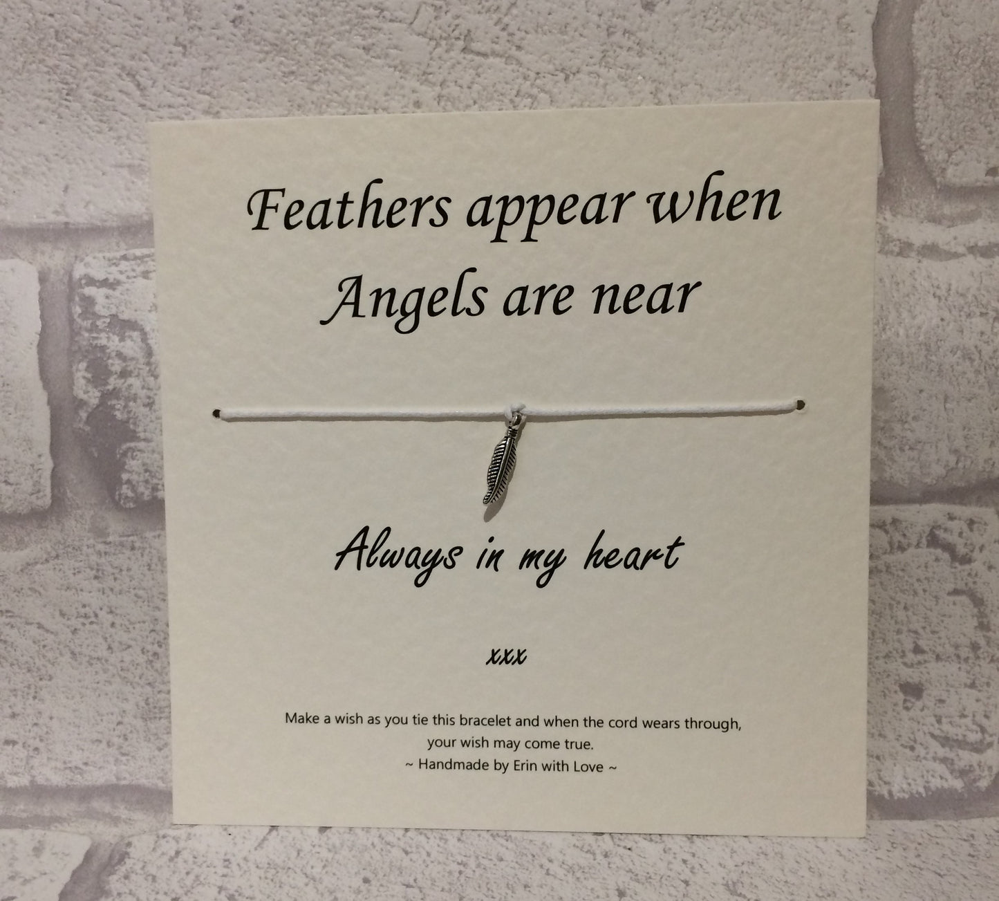 Angels - Feathers Appear When Angels Are Near Wish Bracelet