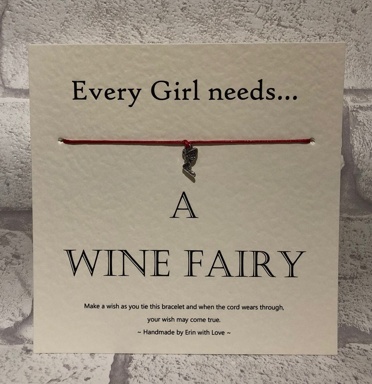 Fairy - Every Girl Needs A Wine Fairy Wish Bracelet