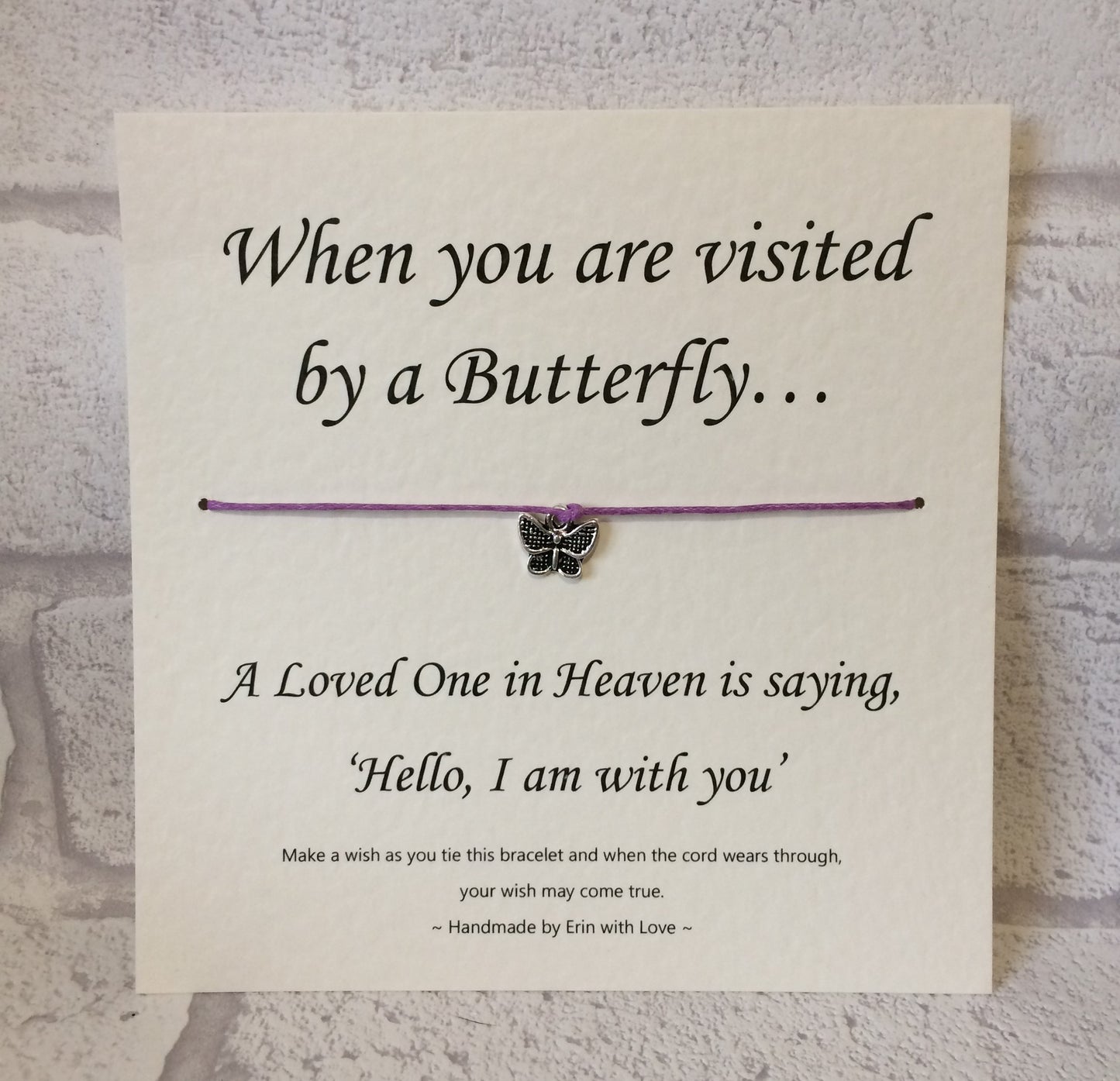 When You Are Visited By A Butterfly.... Wish Bracelet