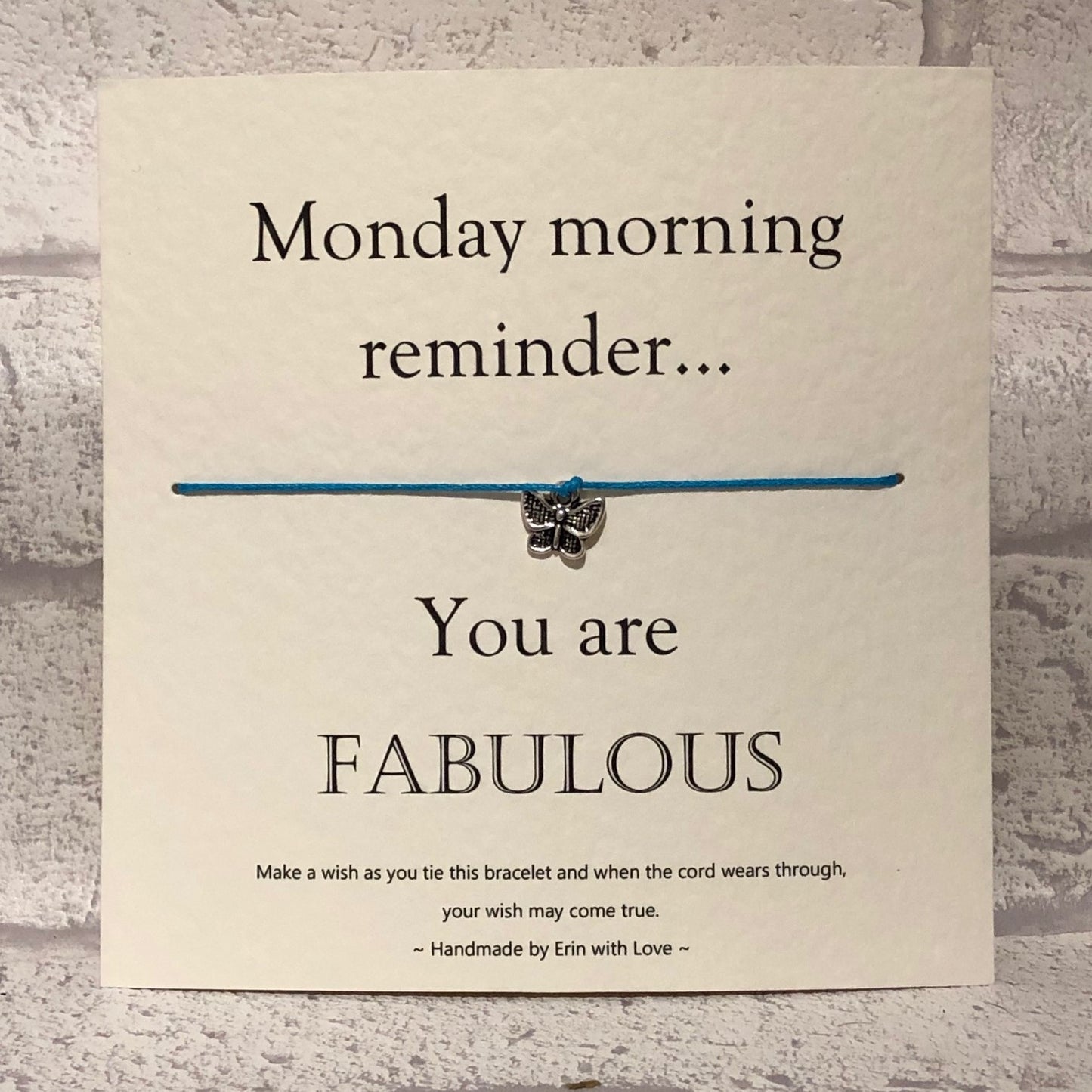 Monday Morning Reminder... Wish Bracelet