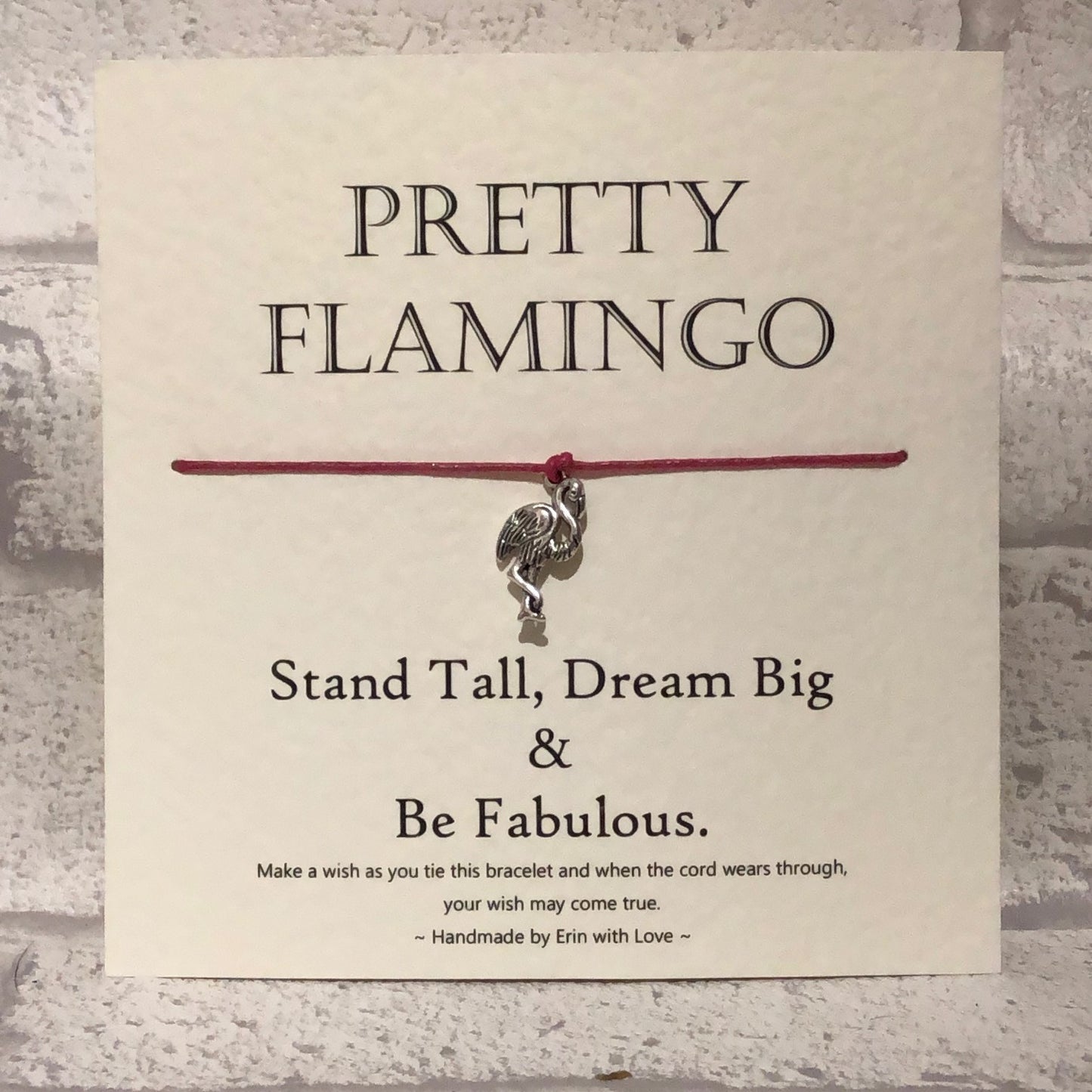 Pretty Flamingo... Wish Bracelet