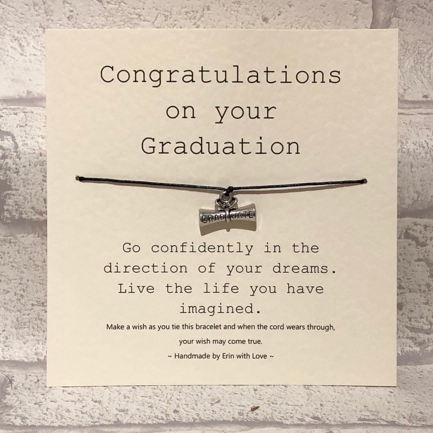 Congratulations On Your Graduation... Wish Bracelet