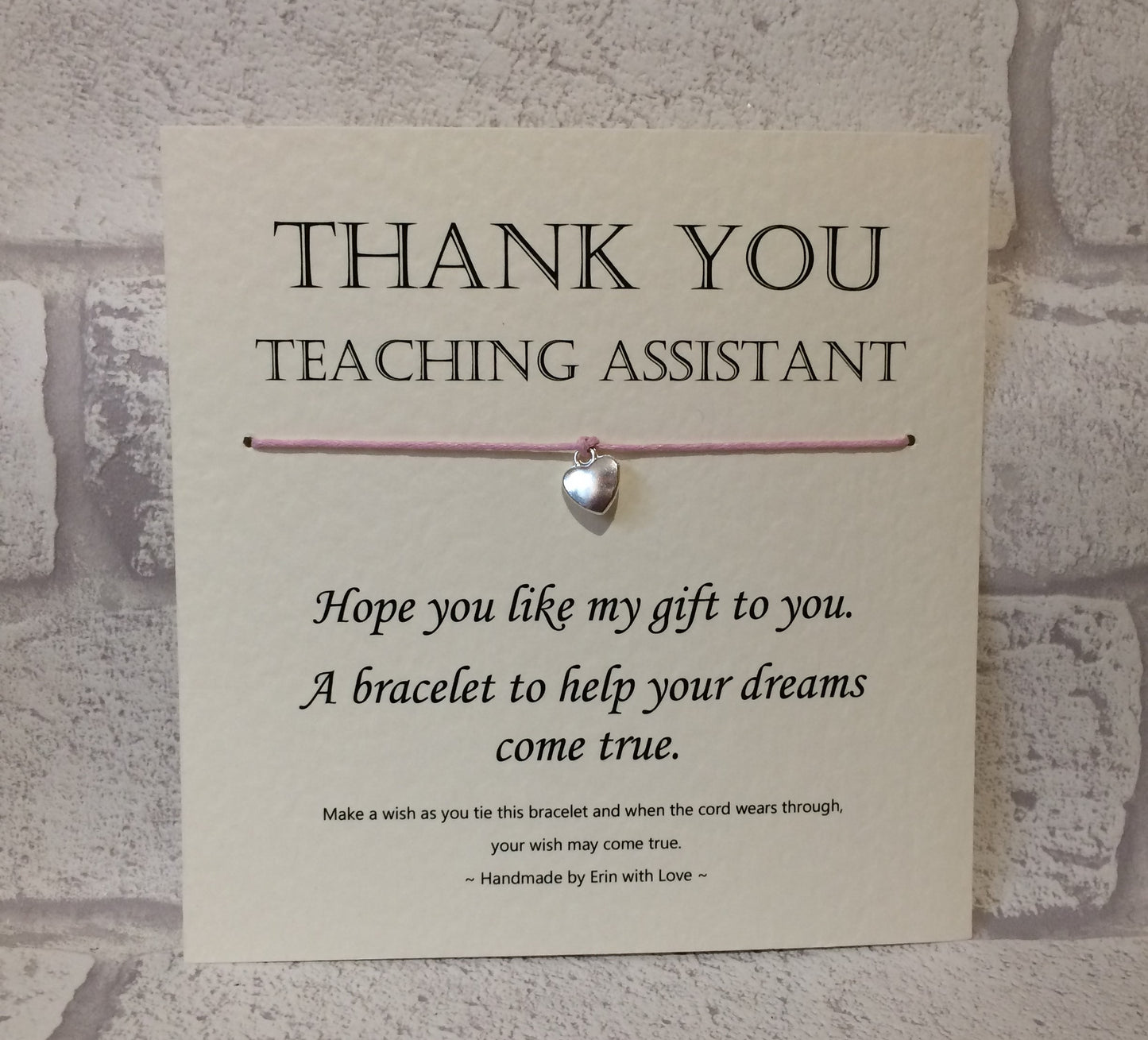 Thankyou Teaching Assistant... Wish Bracelet