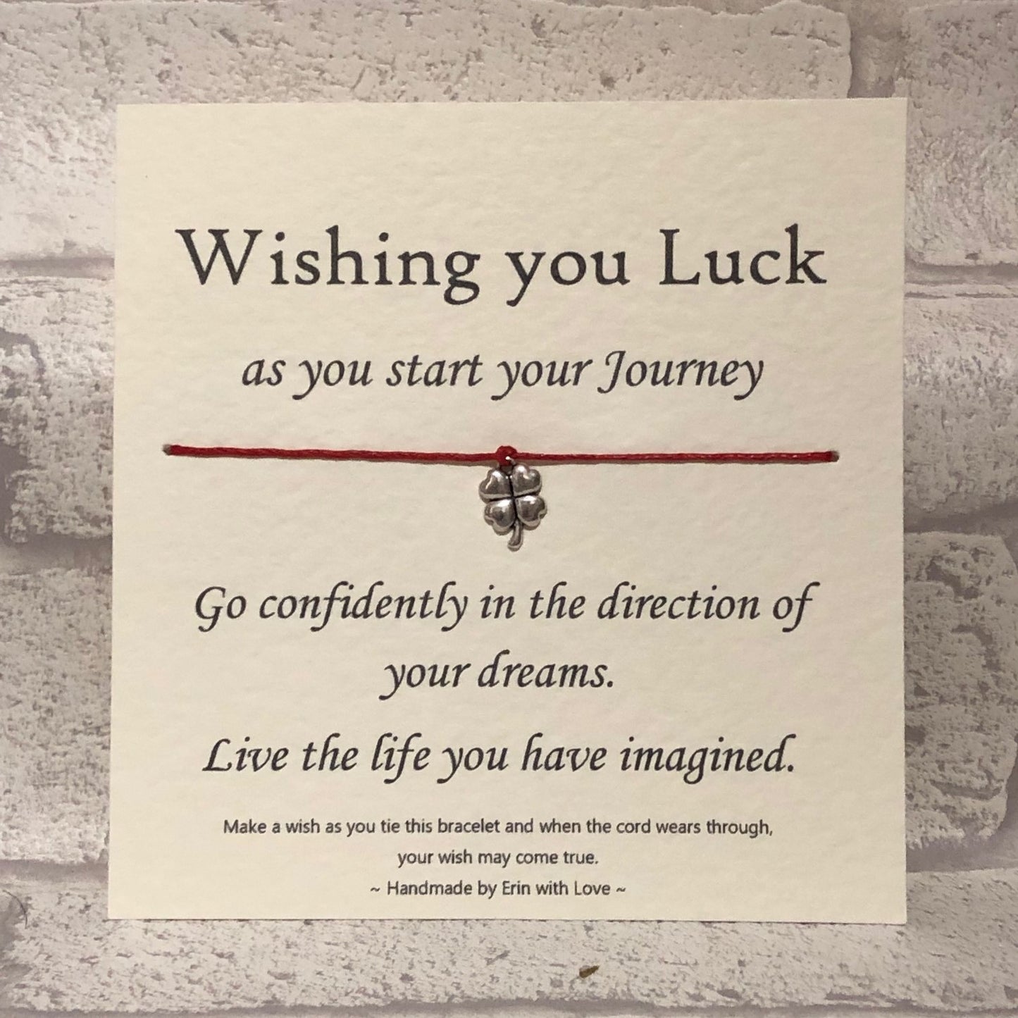 Good Luck On Your Journey.... Wish Bracelet