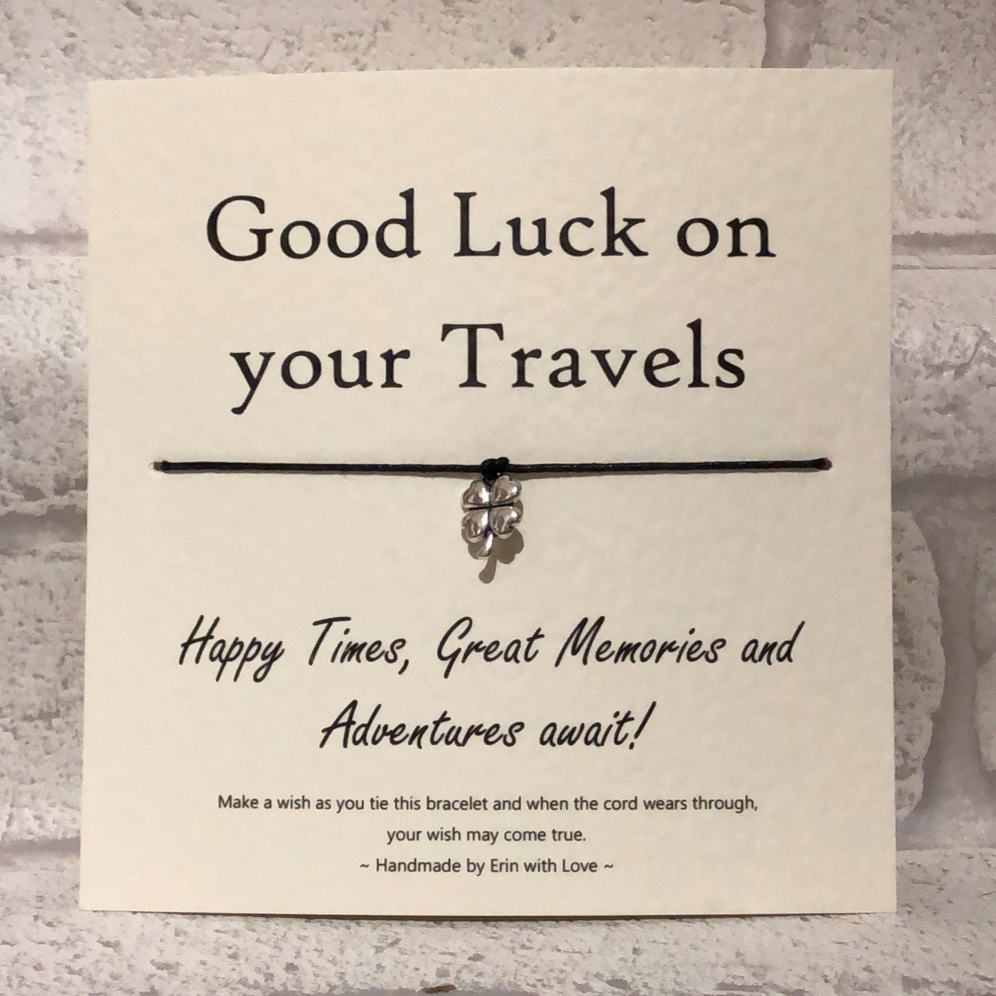 Good Luck On Your Travels.... Wish Bracelet