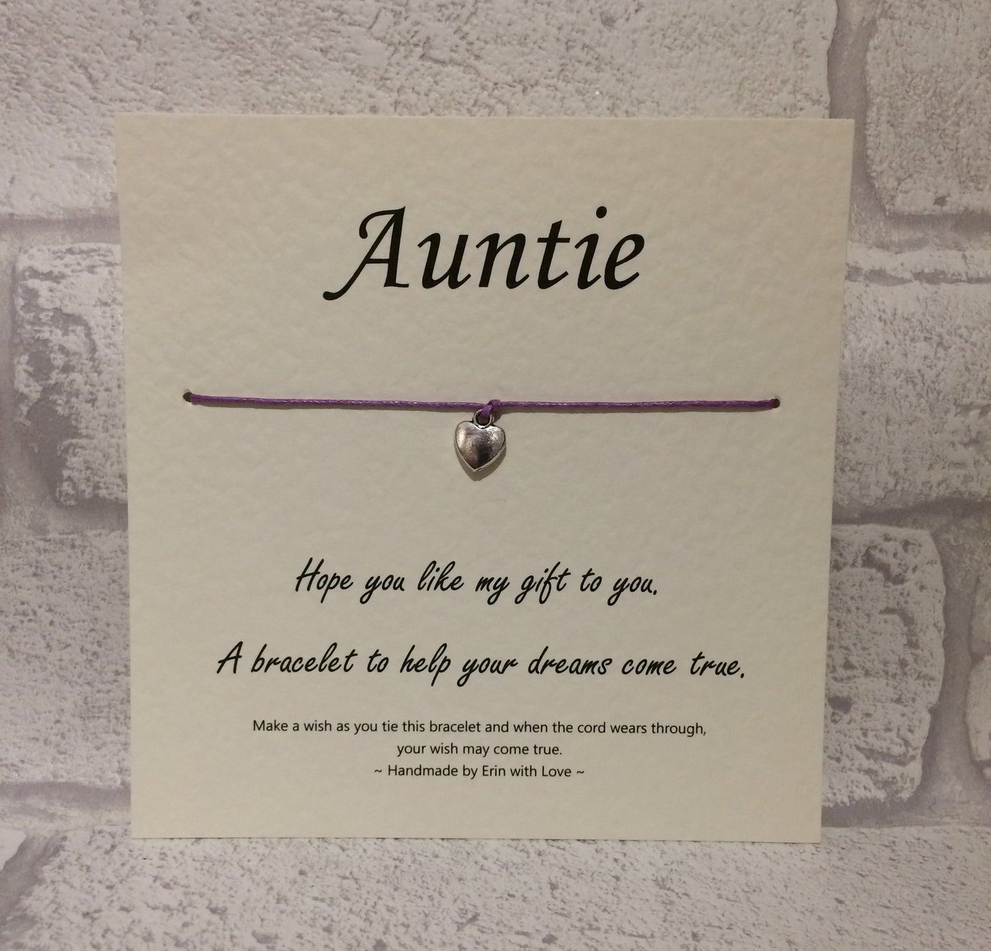 Auntie Wish Bracelet