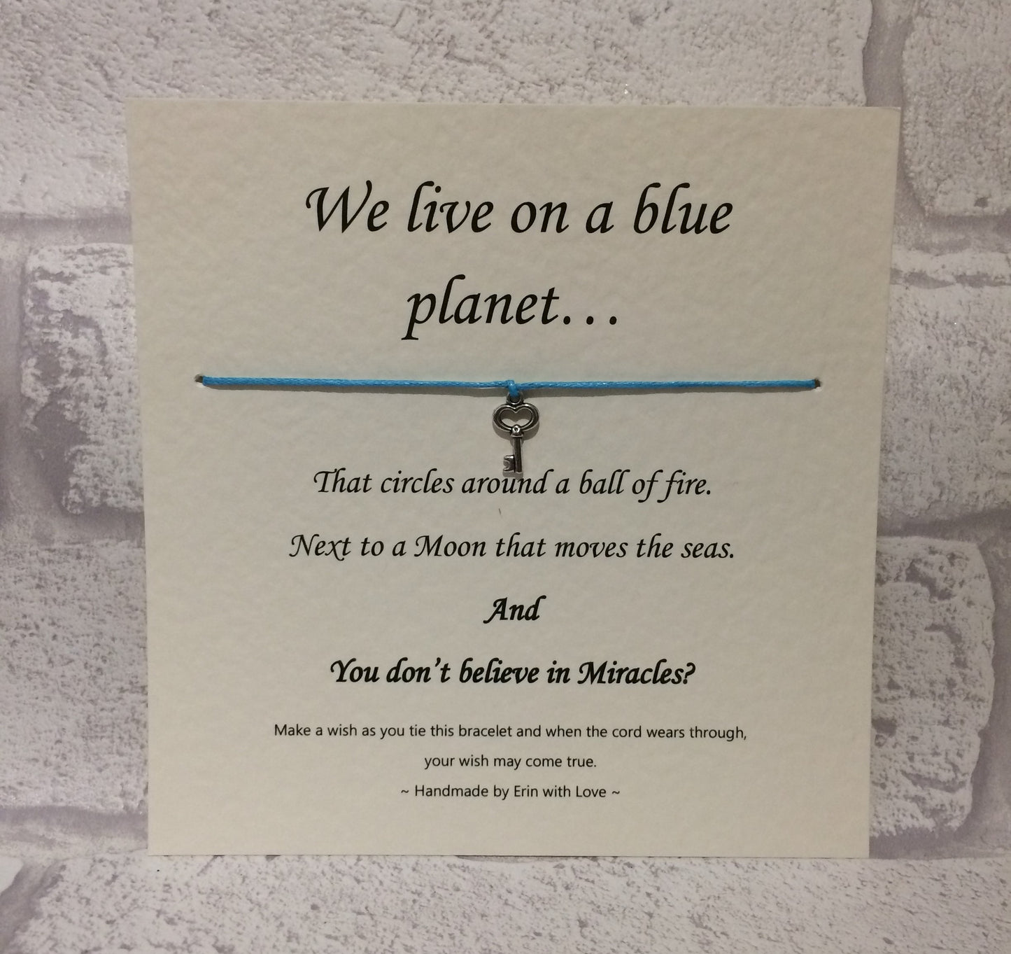 We Live On A Blue Planet... Wish Bracelet
