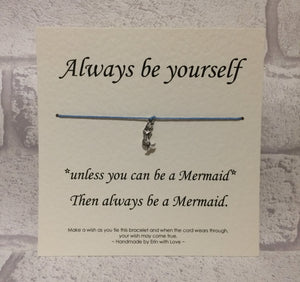 Always be a Mermaid  Wish Bracelet