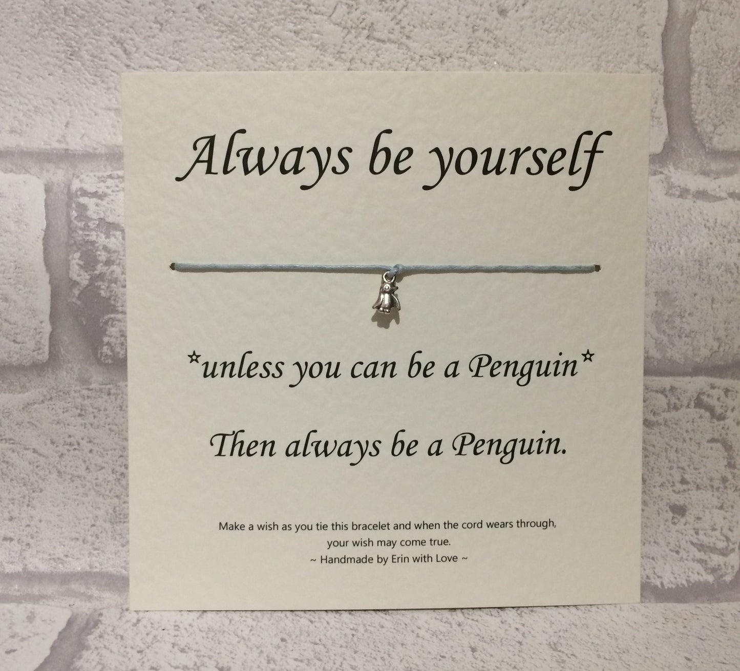 Always be a Penguin Wish Bracelet