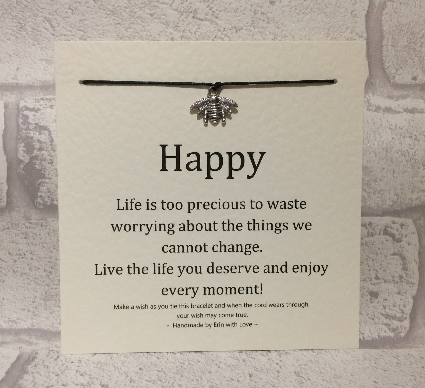 Bee Happy Wish Bracelet