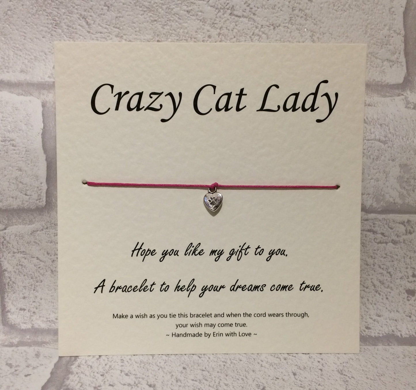 Crazy Cat Lady Wish Bracelet