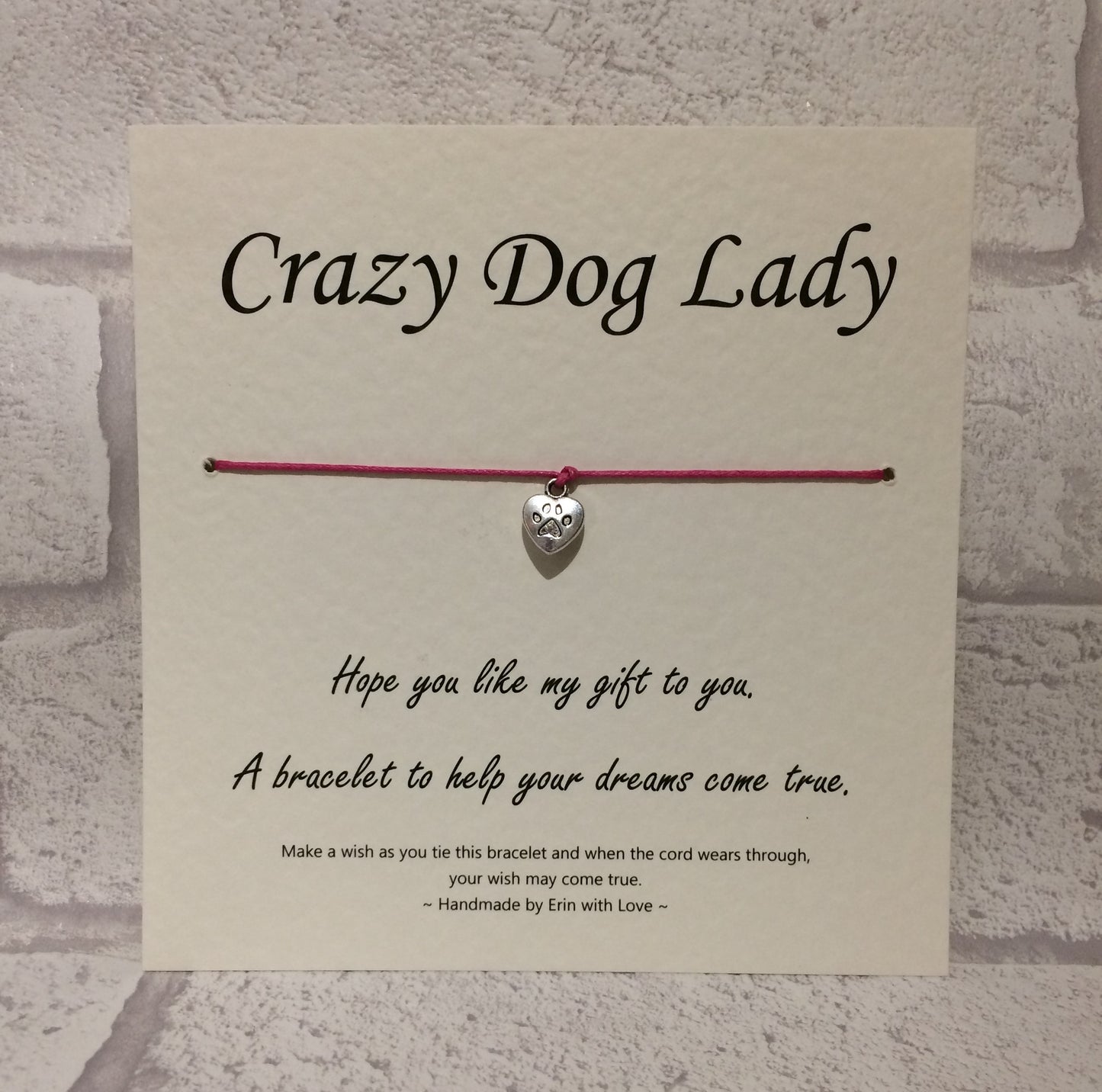Crazy Dog Lady Wish Bracelet