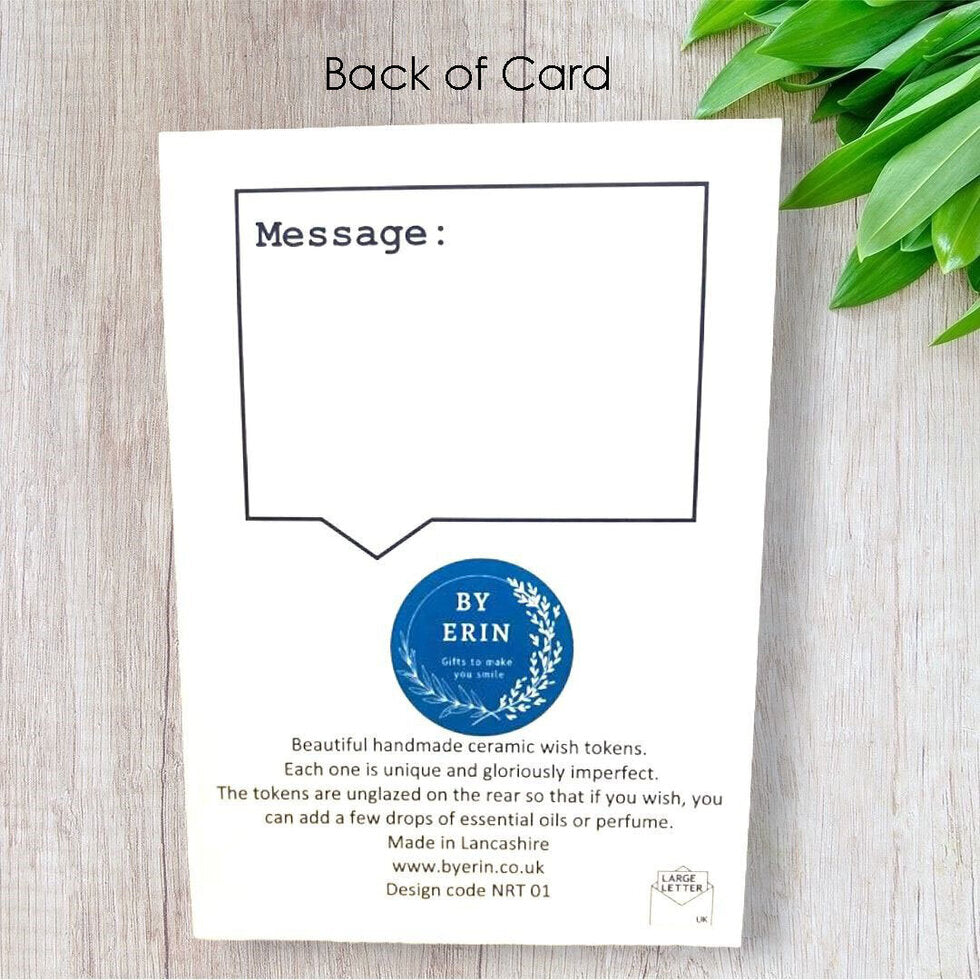 Empowered Women... Ceramic Wish Token and Card