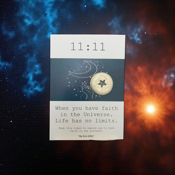 11 : 11      Ceramic Wish Token and Card