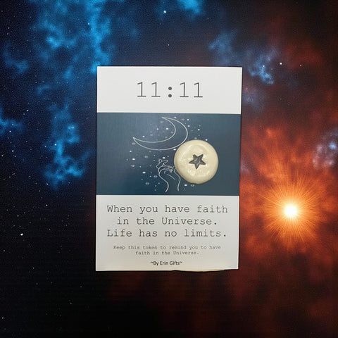11 : 11      Ceramic Wish Token and Card
