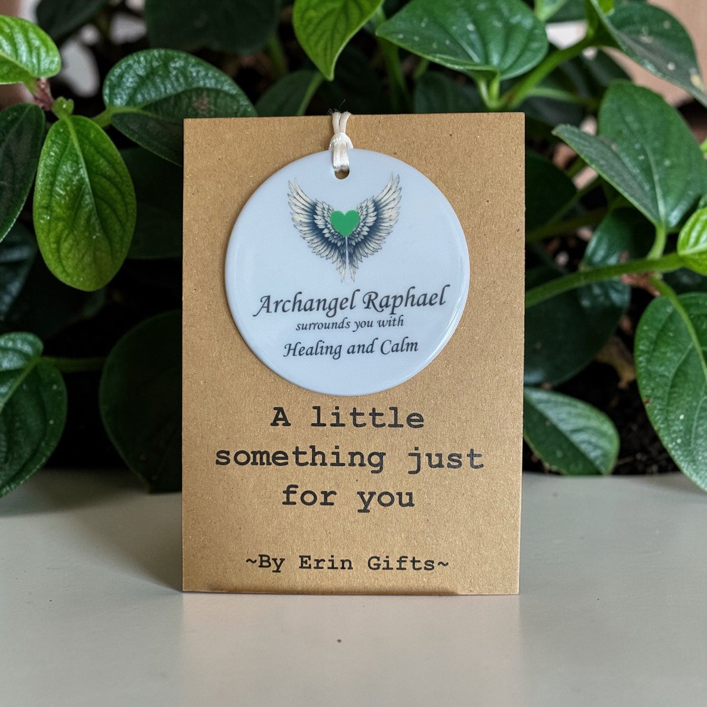 Archangel Raphael -  A Little Something Card and Ceramic Keepsake gift