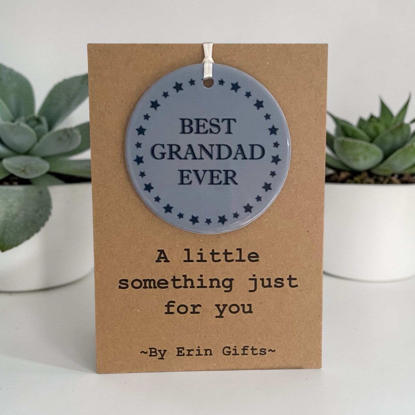 Best Grandad Ever -  A Little Something Card and Ceramic Keepsake gift