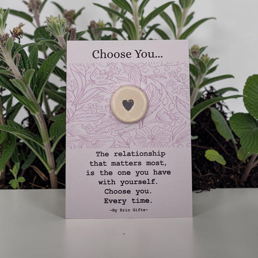 ' Choose You ' Ceramic Wish Token and Card