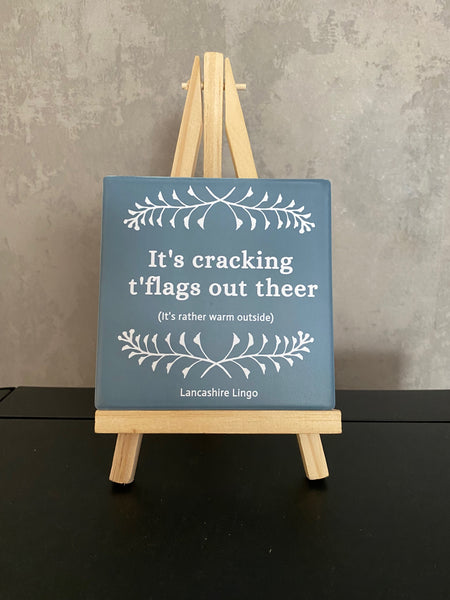 It's Cracking t'Flags out there  Mug and Coaster