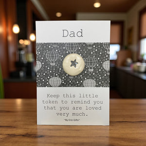 Dad  Ceramic Wish Token and Card