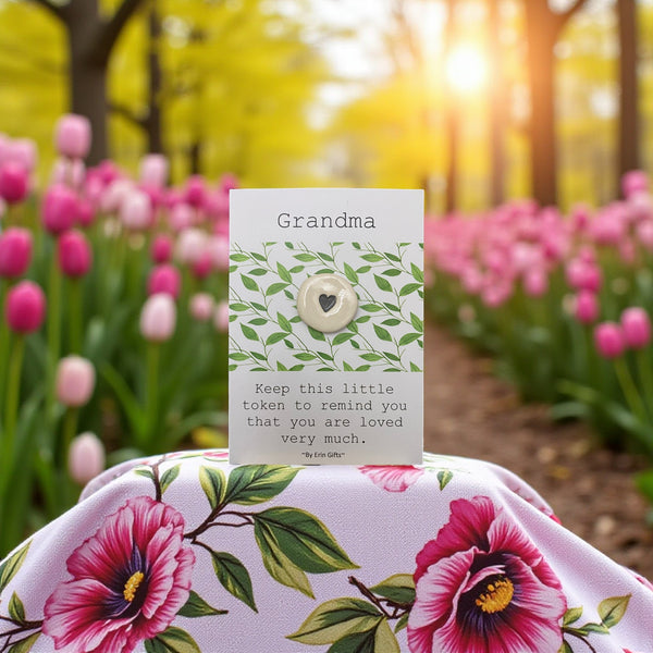 Grandma    Ceramic Wish Token and Card