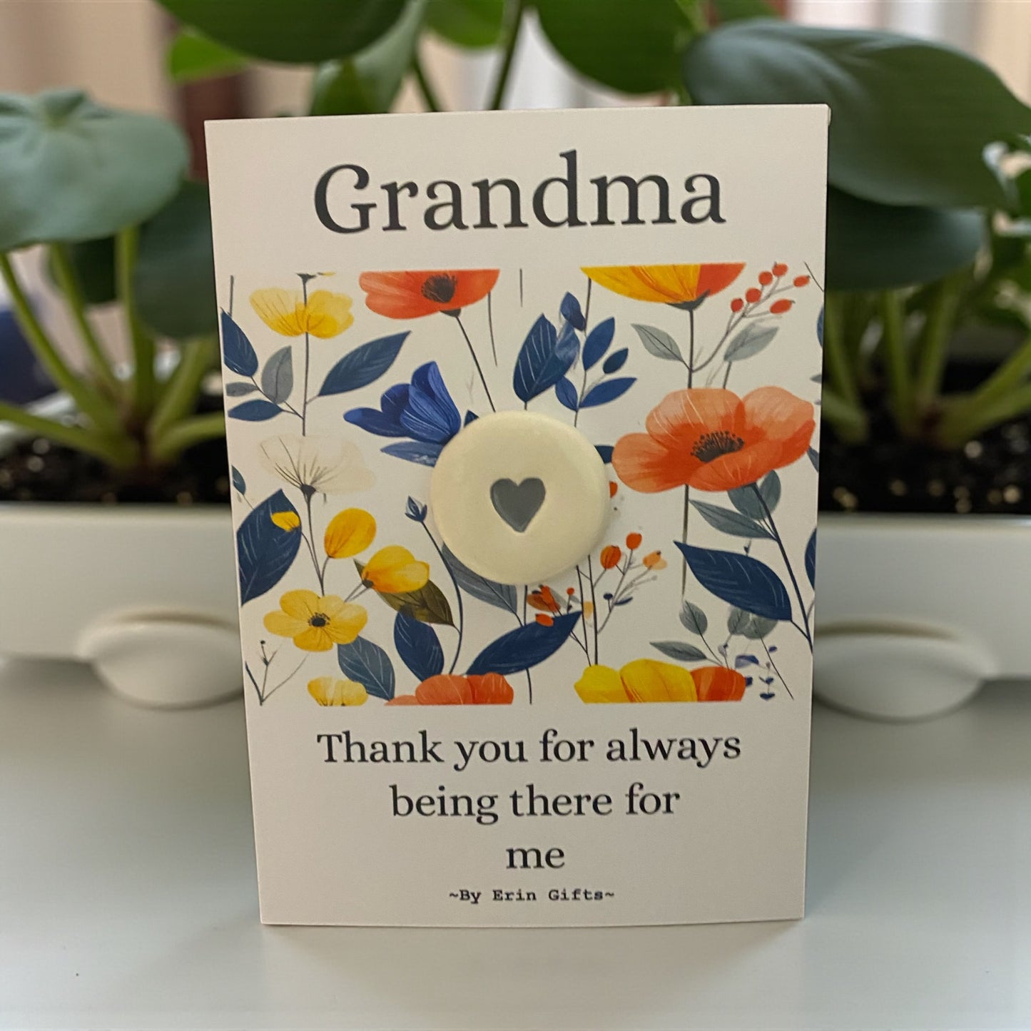 Grandma, Thankyou...  Ceramic Wish Token and Card