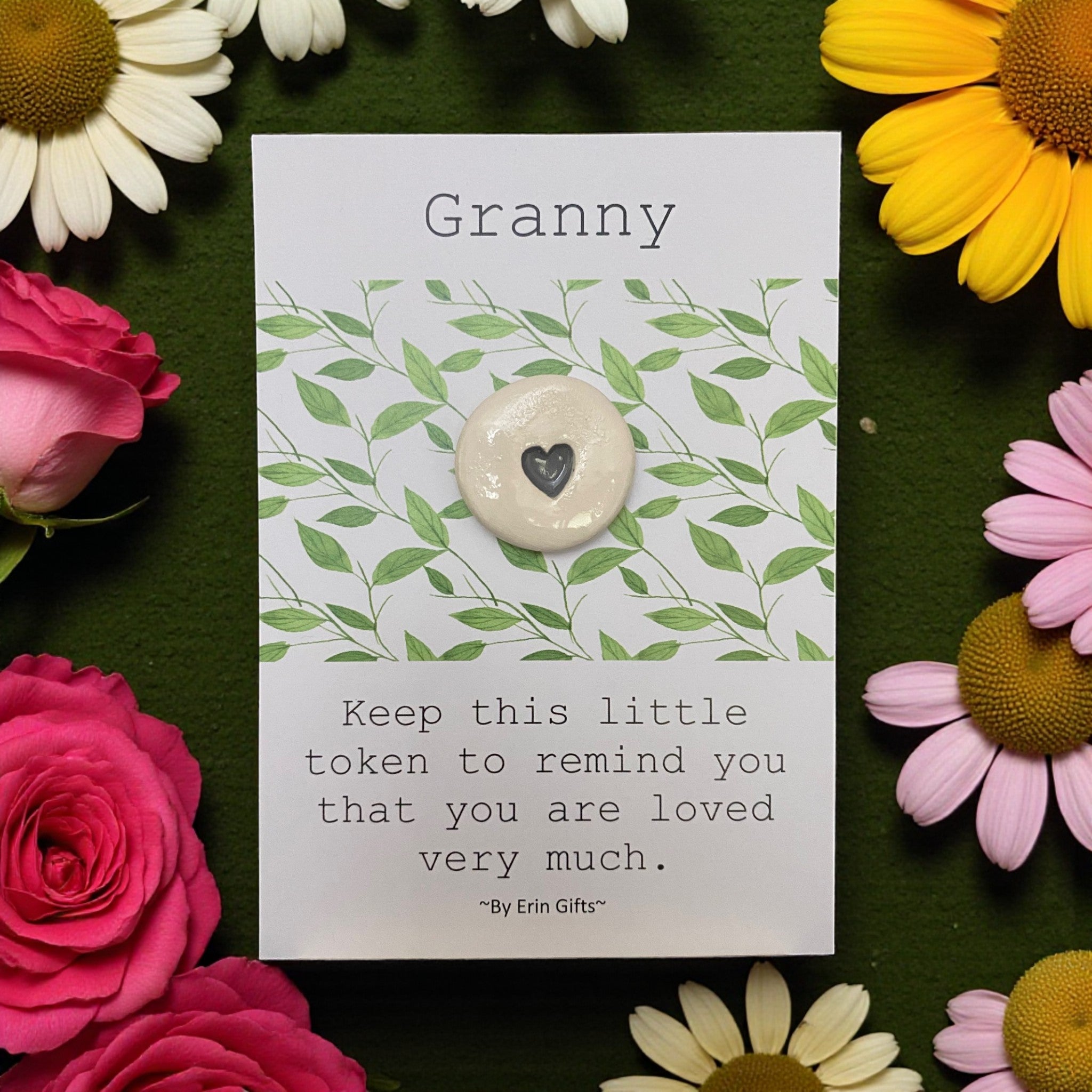 Granny  Ceramic Wish Token and Card
