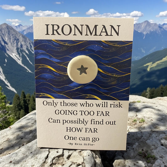 Ironman...  Ceramic Wish Token and Card