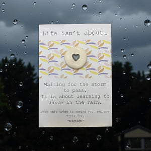Life isn't About... Ceramic Wish Token and Card