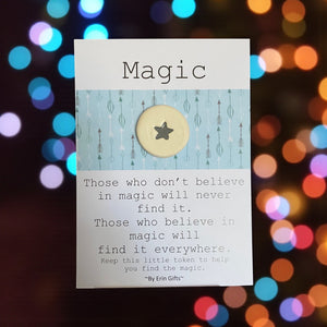 Magic  Ceramic Wish Token and Card