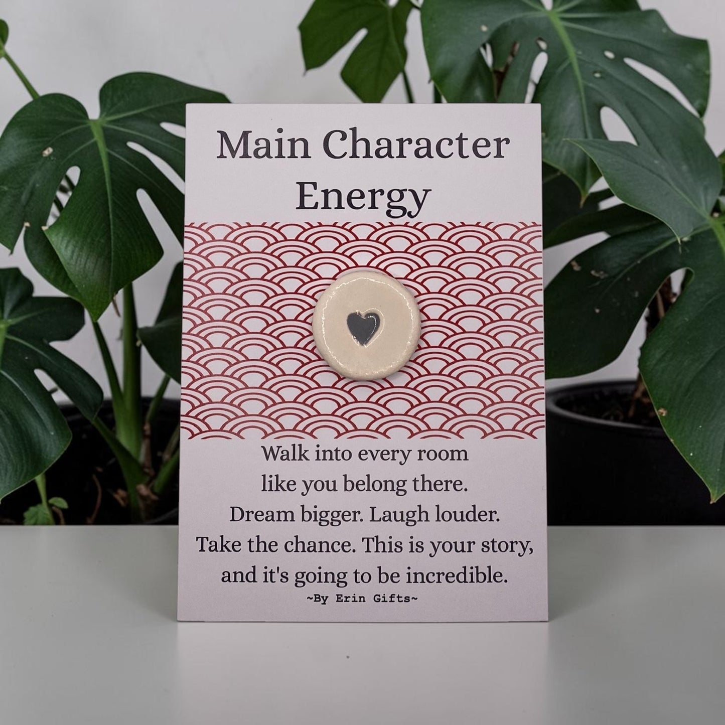 ' Main Character Energy ' Ceramic Wish Token and Card
