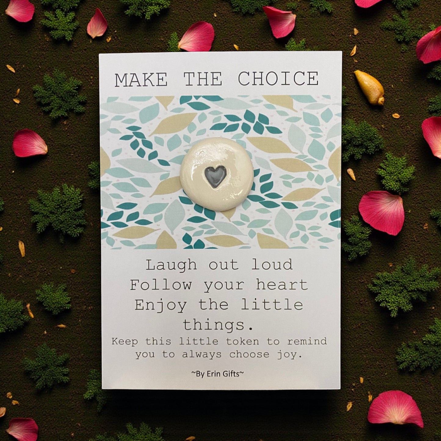Make the Choice... Ceramic Wish Token and Card
