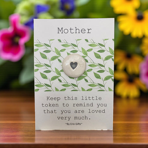 Mother  Ceramic Wish Token and Card