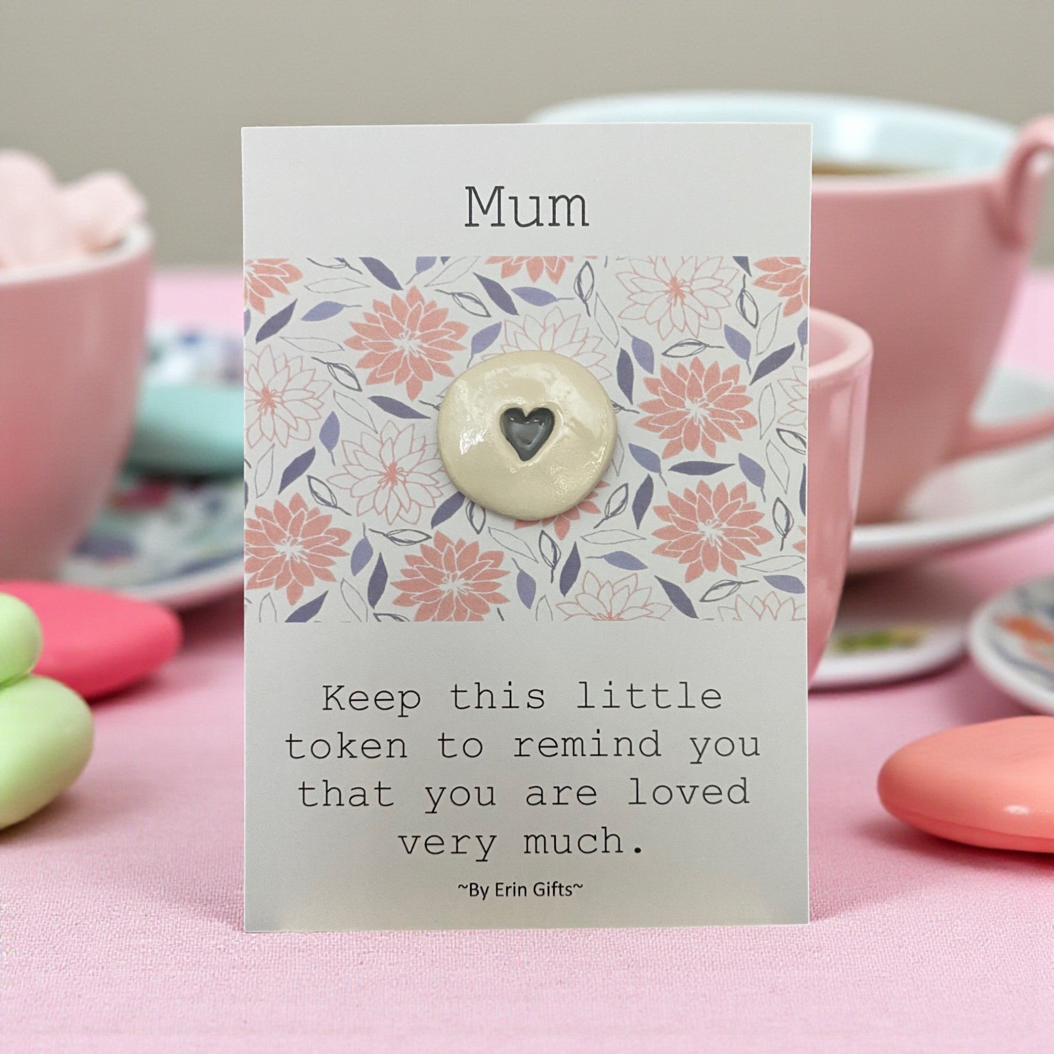 Mum  Ceramic Wish Token and Card