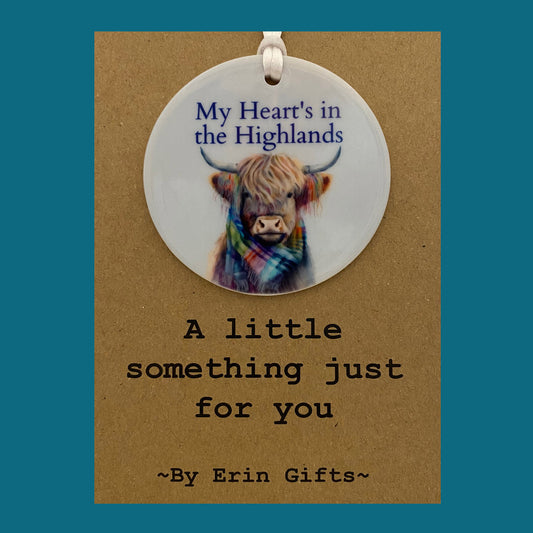 My Heart is in... -  A Little Something Card and Ceramic Keepsake gift