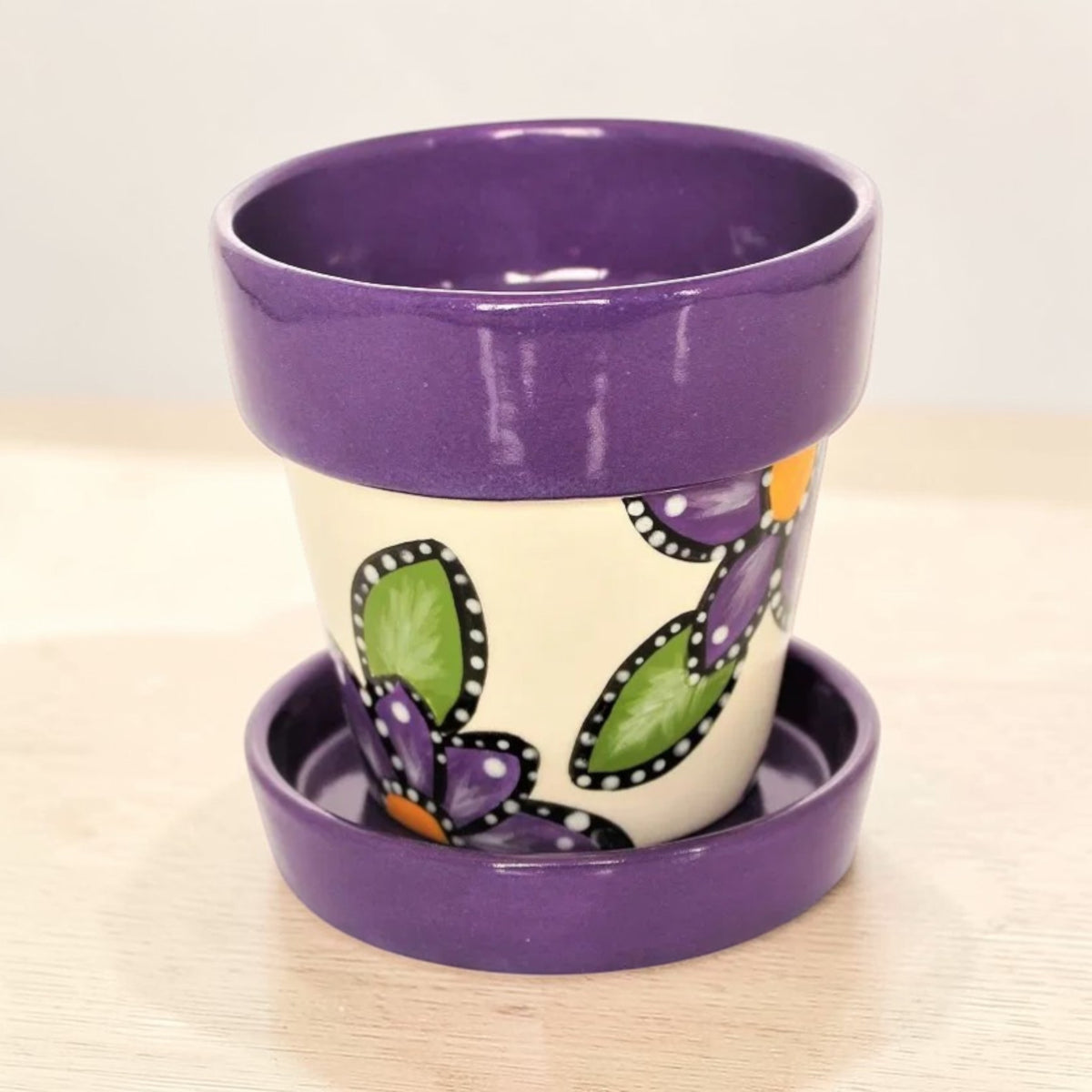 Plant Pot and Saucer Set