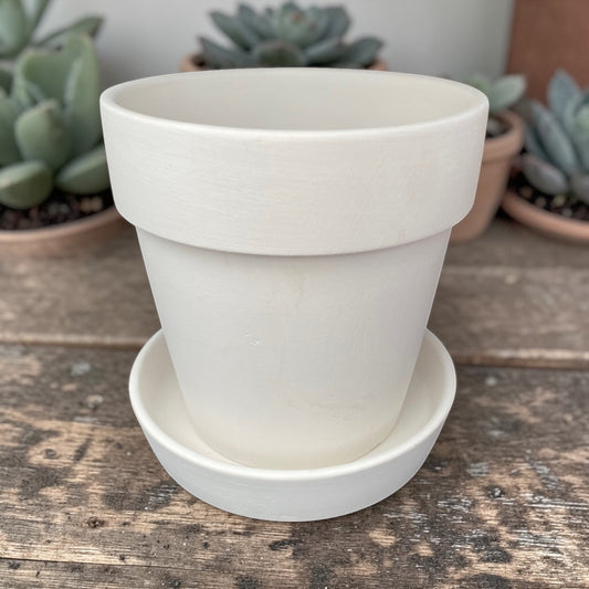 Plant Pot and Saucer Set