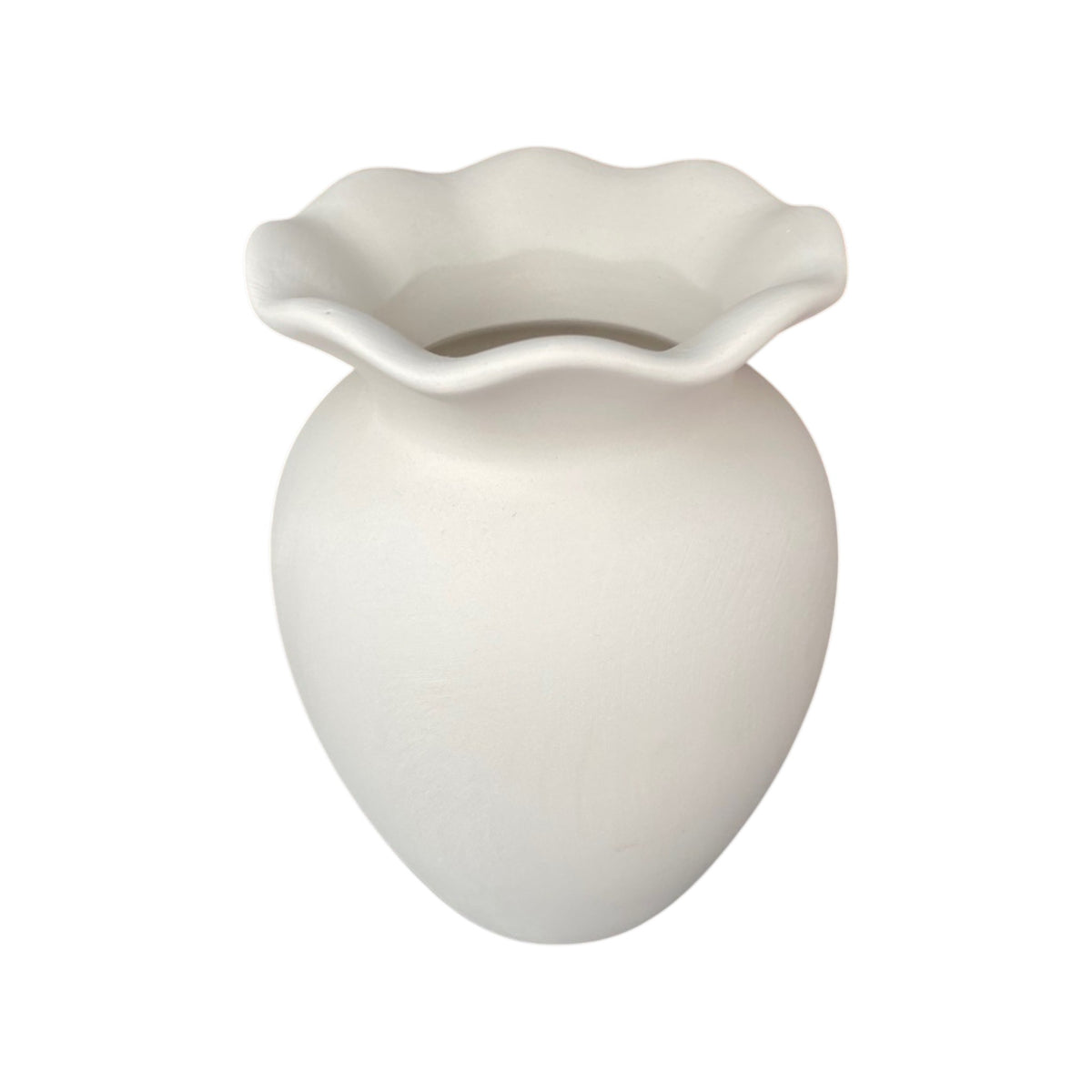 Ruffled Rim Vase