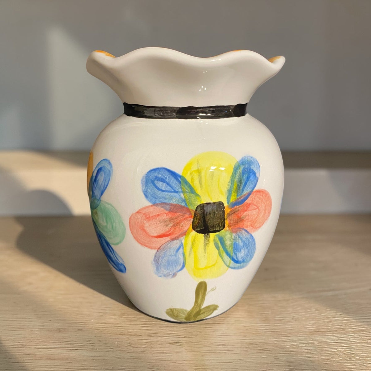 Ruffled Rim Vase