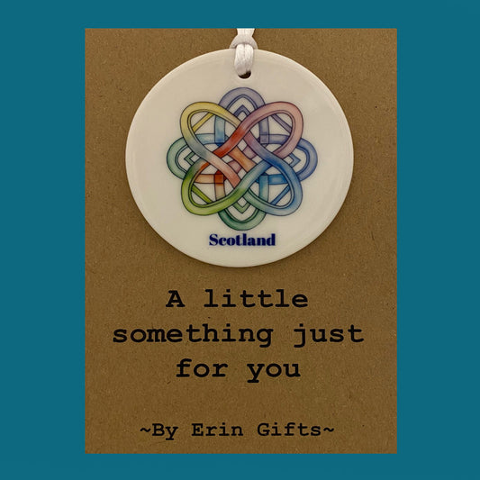 Celtic Knott -  A Little Something Card and Ceramic Keepsake gift