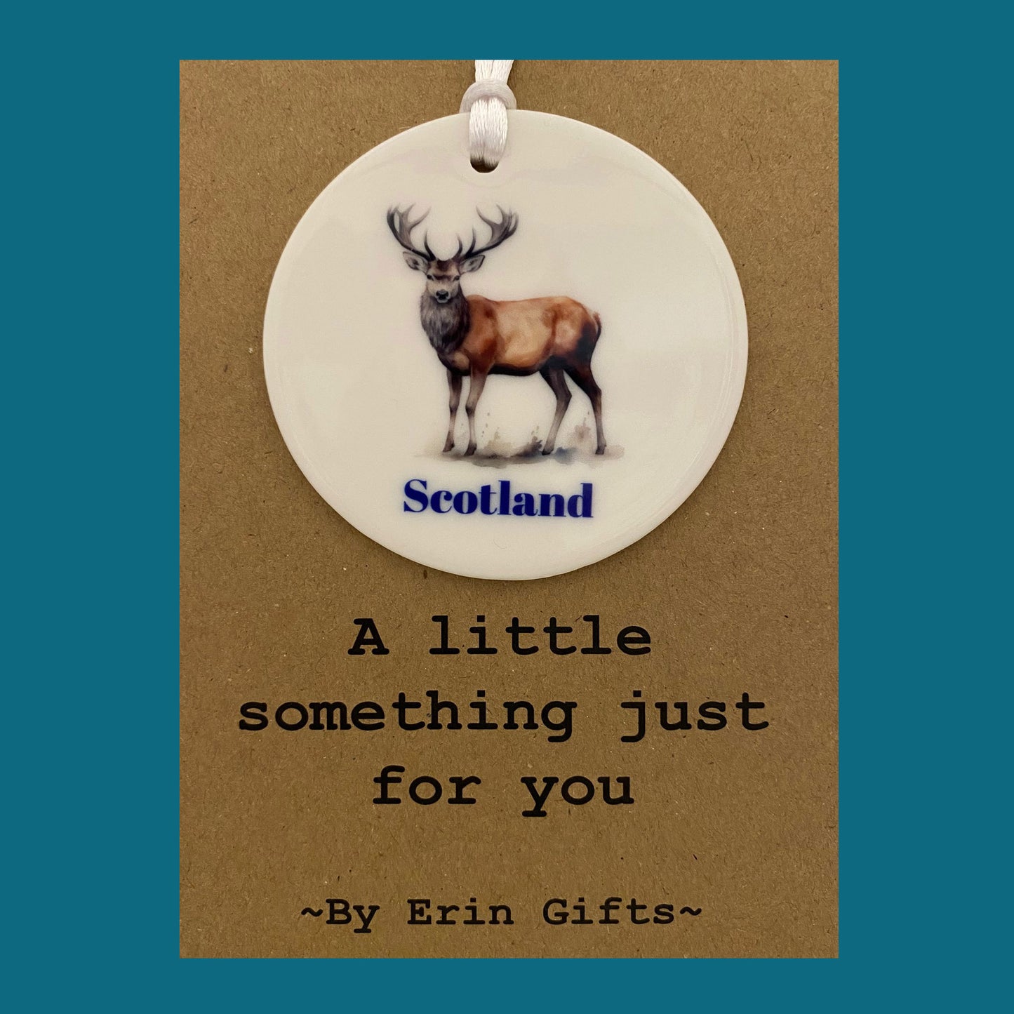 Majestic Stag -  A Little Something Card and Ceramic Keepsake gift