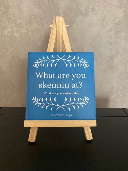What are You Skennin at?  Mug and Coaster