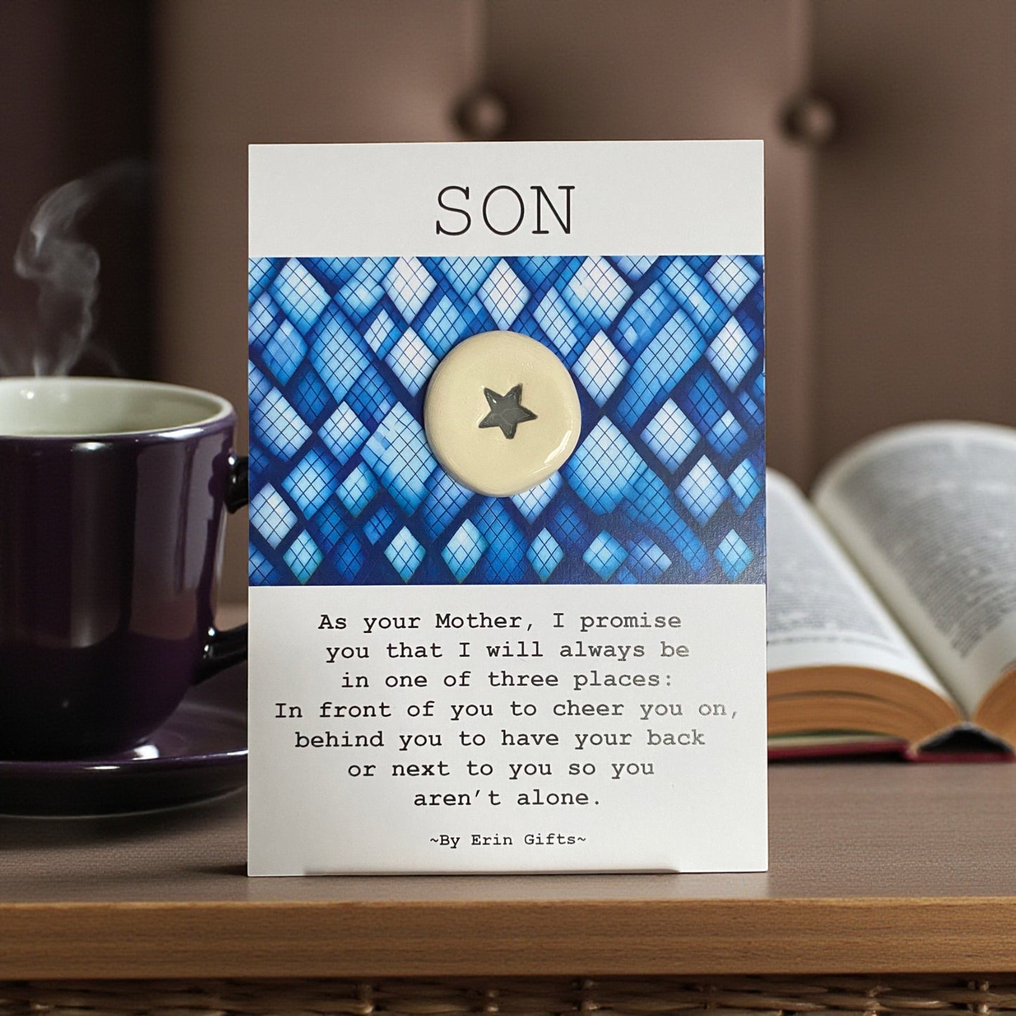 Son, as Your...  Ceramic Wish Token and Card