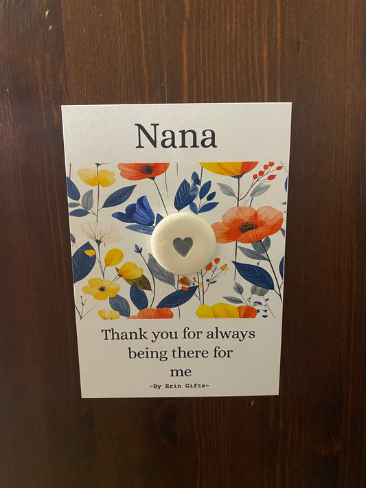 Nana, Thank you...  Ceramic Wish Token and Card